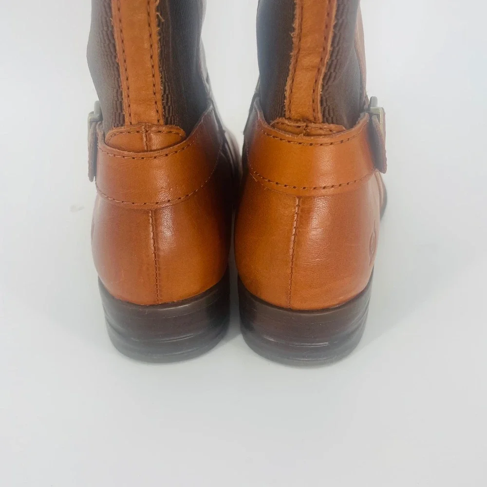 BORN Campbell Tan Leather Knee High Riding Equestrian Boots Size‎ 7 Comfort